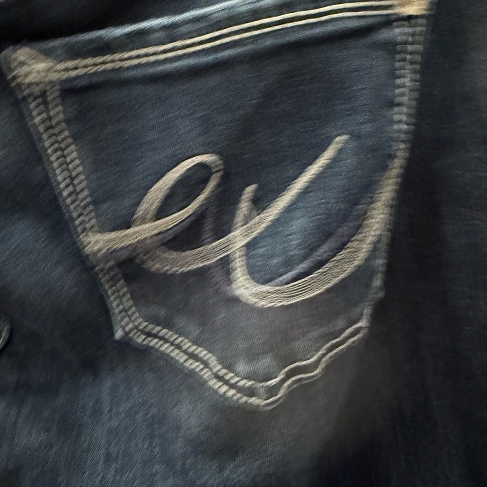 Express Women's Deep Indigo Boot Cut Jeans - Picture 6 of 7